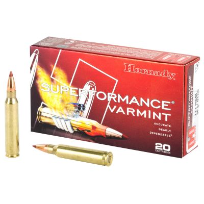 Hornady Superformance Varmint, 223 Rem, 35 Grain, NTX, Lead Free, 20 Round Box, California Certified Nonlead Ammunition 83266