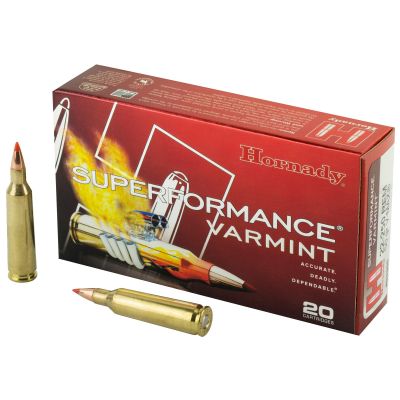 Hornady Superformance, 22-250, 50 Grain, V-Max, 20 Round Box 83366