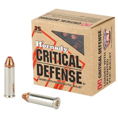 Hornady Critical Defense, 38 Special, 110 Grain, Flex Tip , 25 Round Box 90310