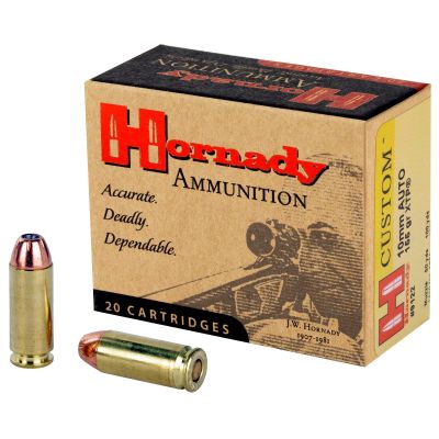 Hornady Custom Ammunition, 10MM, 155 Grain, Hollow Point, XTP, 20 Round Box 9122