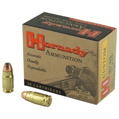 Hornady Custom Ammunition, 357 Sig, 147 Grain, XTP, 20 Round Box 9131