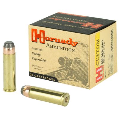 Hornady Custom, 500 S&W, 500 Grain, XTP, 20 Round Box 9252