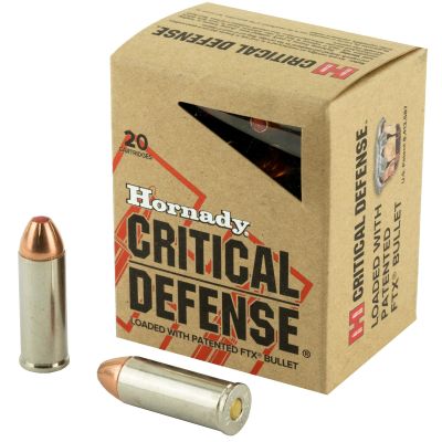 Hornady Critical Defense, 45 Colt, 185 Grain, FTX, 20 Round Box 92790