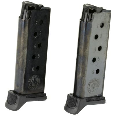 Ruger 380 ACP 6rd Magazine, Fits Ruger LCP II - 2 Pack