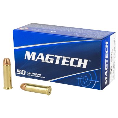 Magtech Sport Shooting, 38 Special, 158 Grain, Full Metal Case Flat, 50 Round Box 38P
