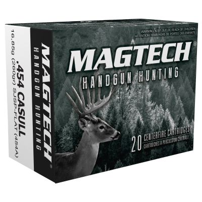 Magtech Sport Shooting, 454, 260 Grain, Semi Jacketed Soft Point, 20 Round Box 454A