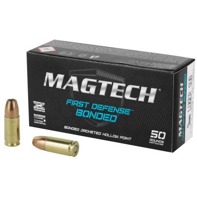 Magtech First Defense Bonded, 9MM 147 Grain, Bonded Hollow Point, 50 Round Box 9BONC