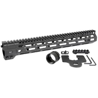 Midwest Industries Combat Rail M-Lok Handguard, Fits AR Rifles, 14", Wrench Included, FDE