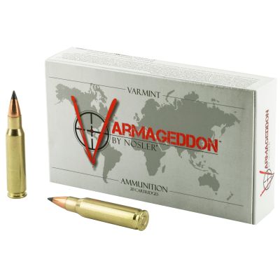 NOSLER Varmageddon, 308 Win, 110 Grain, Flat Base Tipped, 20 Round Box 40272
