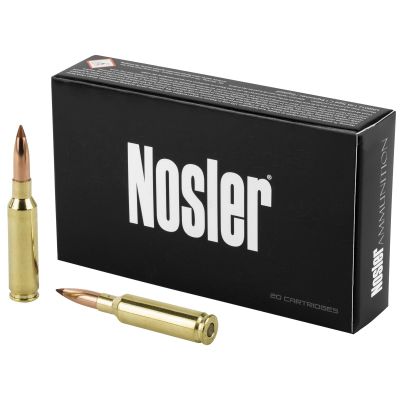 NOSLER Ballistic Tip Hunting, 6.5 Creedmoor, 120 Grain, Rifle Ammunition, 20 Round Box 42050