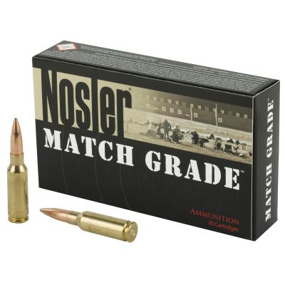 NOSLER Custom Competition, 6.5 Grendel, 123 Grain, Rifle Ammunition, 20 Round Box 44501