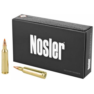 NOSLER Ballistic Tip Hunting, 22-250 Remington, 55Gr, Ballistic Tip, California Certified Nonlead Ammunition, 20 Round Box 61034