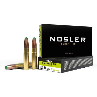 Nosler 300blk 220gr Bt Rn 20-400