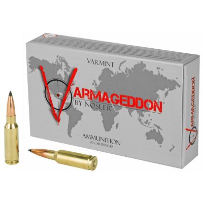 NOSLER Varmageddon, 6.5 Grendel, 90 Grain, Flat Base Tipped, 20 Round Box 65182