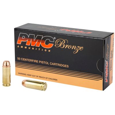 PMC Bronze 10mm Handgun Ammo - 200 | FMJ-TC | 50rd Box