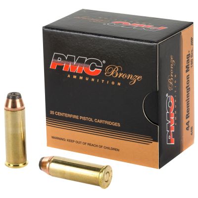 PMC Bronze, 44 Mag, 180 Grain, JHP 25 Round Box