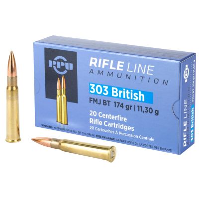 Prvi Partizan Rifle, 303 British, 174 Grain, Full Metal Jacket, 20 Round Box PP303F
