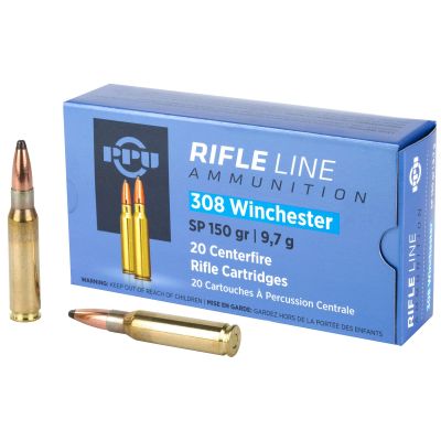 Prvi Partizan Rifle, 308 Win, 150 Grain, Soft Point, 20 Round Box PP3081