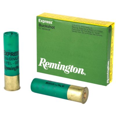 Remington Express, 12 Gauge, 3.5", 00 Buck, Max Dram, Buckshot, 18 Pellets, 5 Round Box 20280