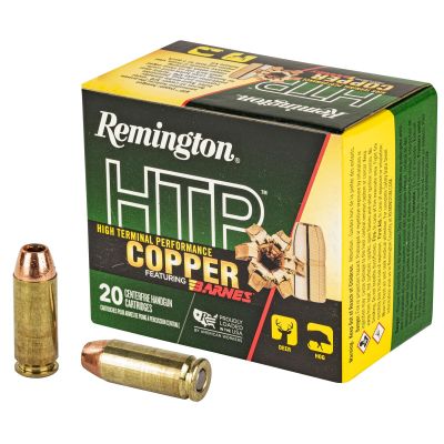Remington High Terminal Performance Copper, 10MM, 155 Grain, Barnes XPB Bullet, 20 Round Box HTP10MM1