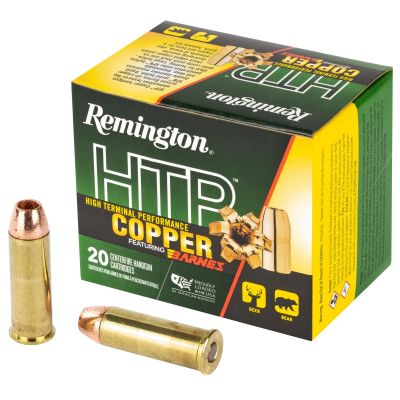Remington High Terminal Performance Copper, 44 Mag, 225 Grain, Barnes XPB Bullet, 20 Round Box HTP44MAG1