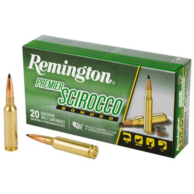 Remington Premier Scirocco Bonded, 6.5 Creedmoor, 130 Grain, Bonded Hollow Point, 20 Round Box 29344