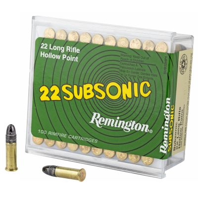 Remington Subsonic, 22LR, 38 Grain, Hollow Point 21141