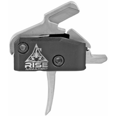 Rise Armament High Performance Trigger - Silver, Anti Walk Pins