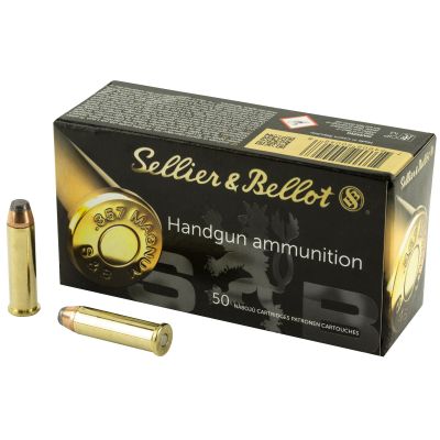 Sellier & Bellot Pistol, 357MAG, 158 Grain, Soft Point, 50 Round Box SB357B