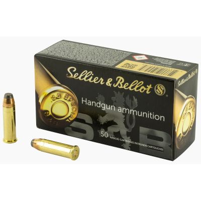 Sellier & Bellot Pistol, 38 Special, 158 Grain, Soft Point, 50 Round Box SB38C