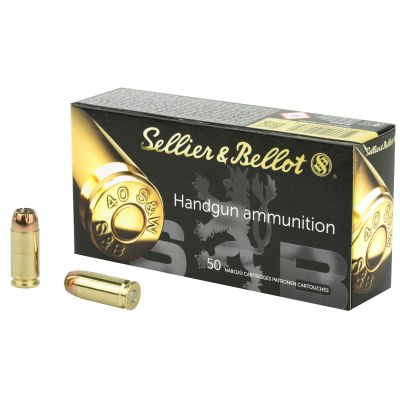 Sellier & Bellot Pistol, 40 S&W, 180 Grain, Jacketed Hollow Point, 50 Round Box SB40C
