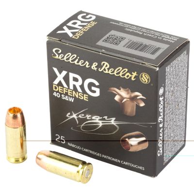Sellier & Bellot XRG 40 S&W 130gr JHP 25rd Box