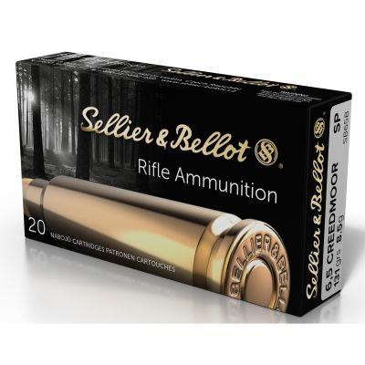 Sellier & Bellot Rifle, 6.5 CREEDMOOR, 131 Grain, Soft Point, 20 Round Box SB65B