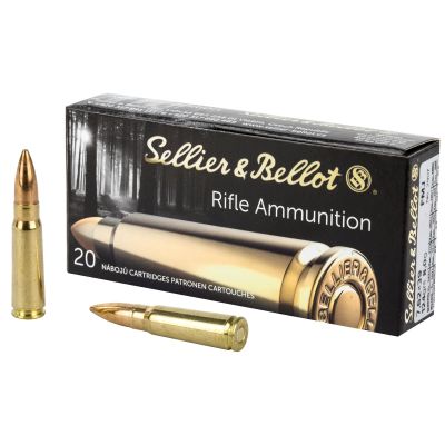 Sellier & Bellot Rifle, 762X39, 124 Grain, Full Metal Jacket, Non-Magnetic Projectile, 20 Round Box SB76239A