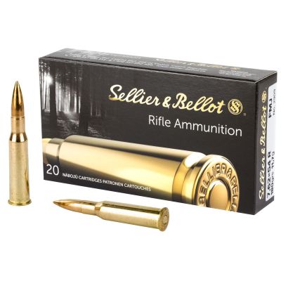 Sellier & Bellot Rifle, 7.62X54R, 180 Grain, Full Metal Jacket, 20 Round Box SB76254RA
