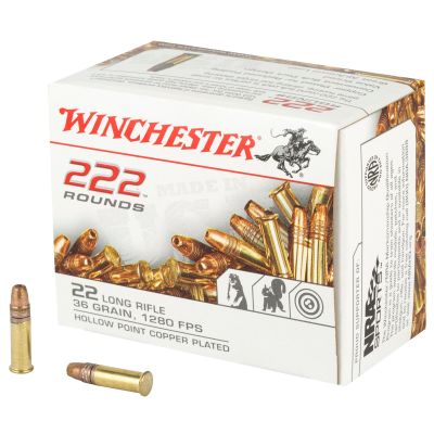 Winchester Ammunition Rimfire Ammunition, 22LR, 36 Grain, Hollow Point, 222 Round Box 22LR222HP