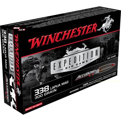 Winchester Expedition Big Game 338 Lapua 300gr AccuBond CT Poly Tip 20rd Box
