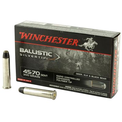 Winchester Ammunition Ballistic Silvertip, 45-70 Government, 300 Grain, 20 Round Box SBST4570