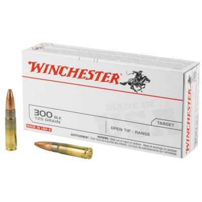 Winchester Ammunition USA, 300 Blackout, 125 Grain, Open Tip, 20 Round Box