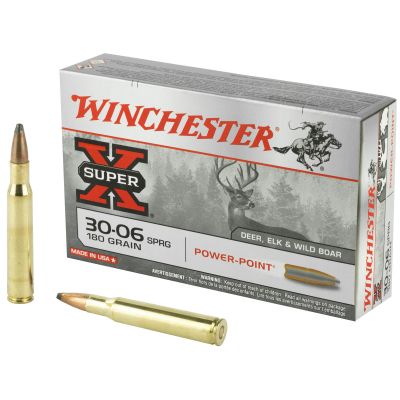 Winchester Ammunition Super-X, 30-06, 180 Grain, Power Point, 20 Round Box X30064