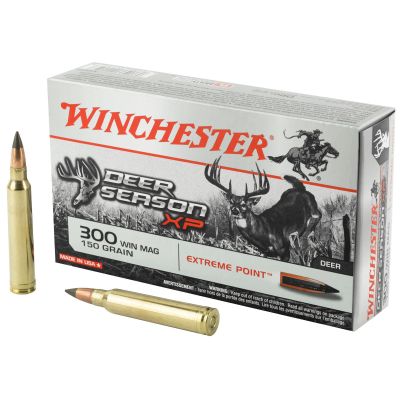 Winchester Ammunition Deer Season, 300 Win, 150 Grain, Extreme Point Polymer Tip, 20 Round Box X300DS