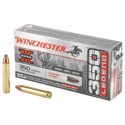 Winchester Ammunition Super-X, 350 Legend, 180 Grain, Power Point, 20 Round Box X3501