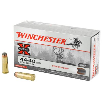 Winchester Ammunition Super-X, 44-40, 200 Grain, Power Point, 50 Round Box X4440