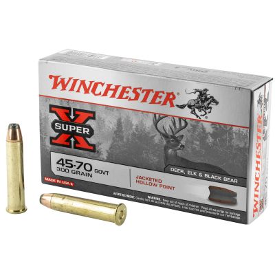 Winchester Ammunition Super-X, 45-70 Government, 300 Grain, Jacketed Hollow Point, 20 Round Box X4570H
