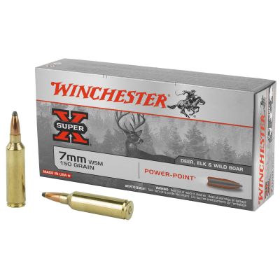 Winchester Ammunition Super-X, 7MM WSM, 150 Grain, Power Point, 20 Round Box X7MMWSM