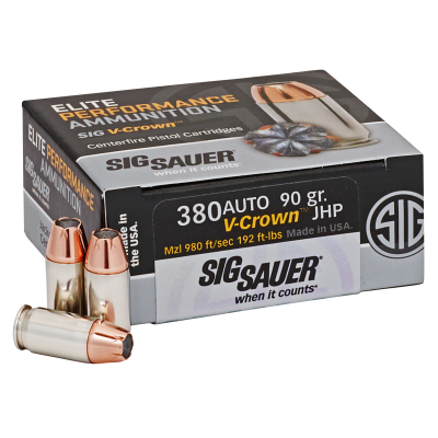 Sig Sauer Elite Defense 380 ACP 90gr JHP 50rd Box