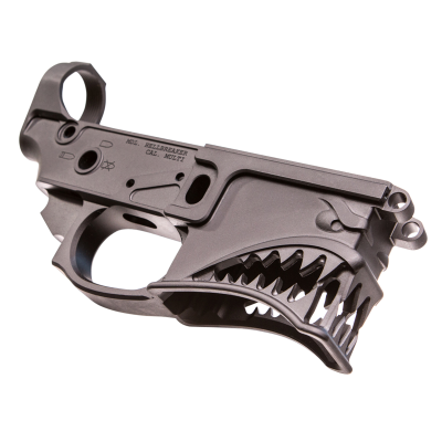 Sharps Bros Hellbreaker Stripped Lower Multi-Caliber Black Anodized Finish 7075-T6 Aluminum Material Compatible w/Mil-Spec AR-15 Internal Parts