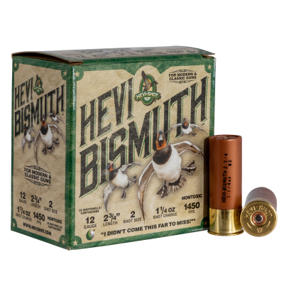 Hevishot Hevi-Bismuth 12 Gauge #2, 2.75in, 1 1/4oz, 25rd Box