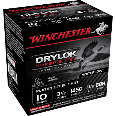 Winchester Ammo Drylok Super Steel High Velocity BBB 3.5in, 1 3/8oz, 25rd Box