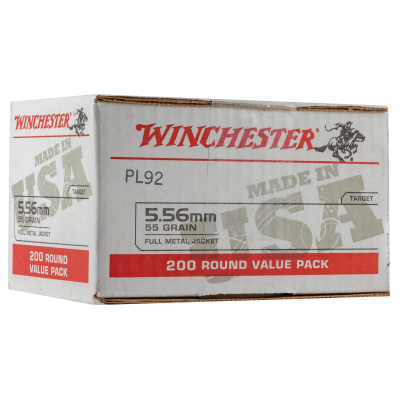 Winchester USA 5.56x45 NATO 55gr FMJ 200rd Value Pack